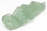 Green Cubic Fluorite Crystals with Phantoms - China #216294-2